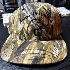 Vintage Duck’s Unlimited SnapBack Hat Camo Embroidered
